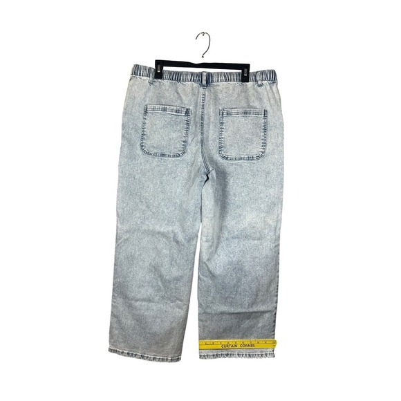 NWOT Studio Park x Amy Stran Regular Drawcord Jean- Pebble Wash, Size LP - Picture 7 of 10